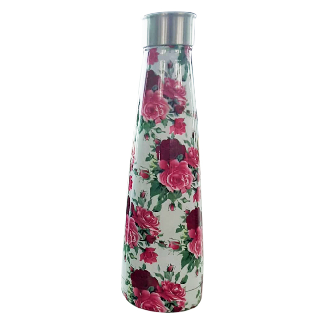Stainless Steel Water Bottles With Summer Patterns 500ML Roses, SK268 